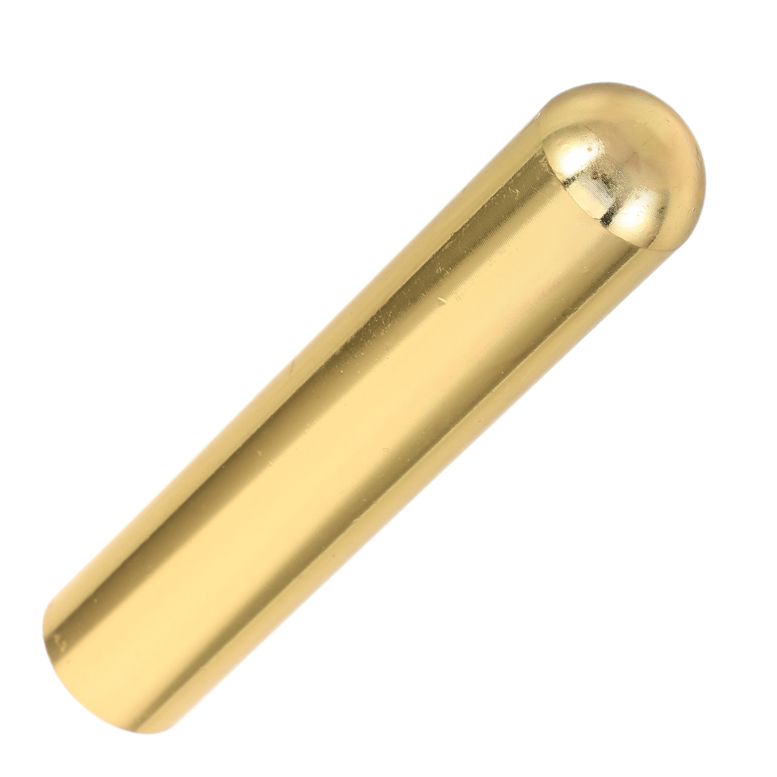 Guitar Slide Tube - ソリッドスチール製ギタースライドトーンバー、ゴールド仕上げの円筒形チューブスライド、エレクトリック・アコースティックギターアクセサリー、スムーズなサスティントーン