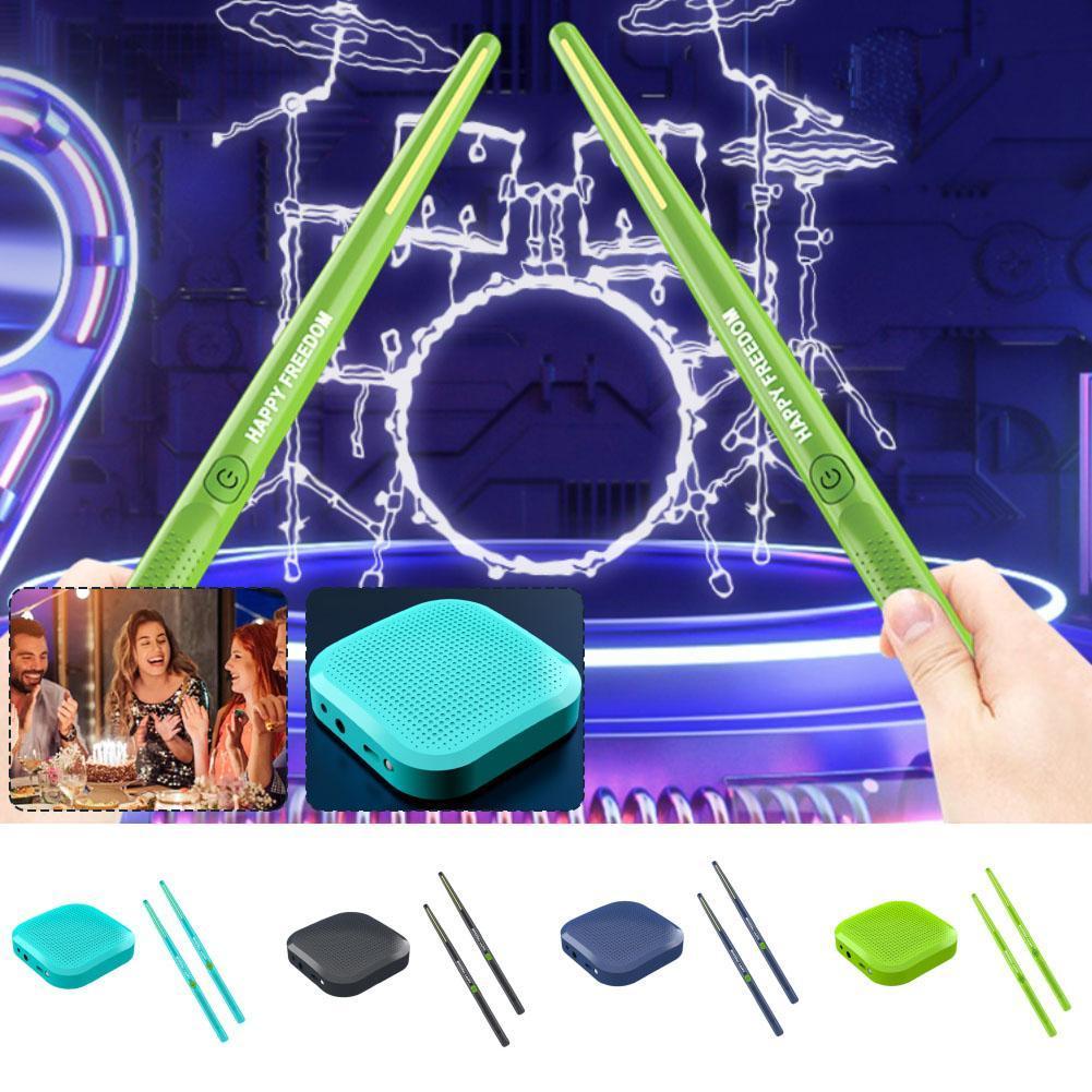 Audio Music Kids - 仮想電子ドラムセットキット キックペダル付き Bluetooth オーディオコンバーター 大人 子供