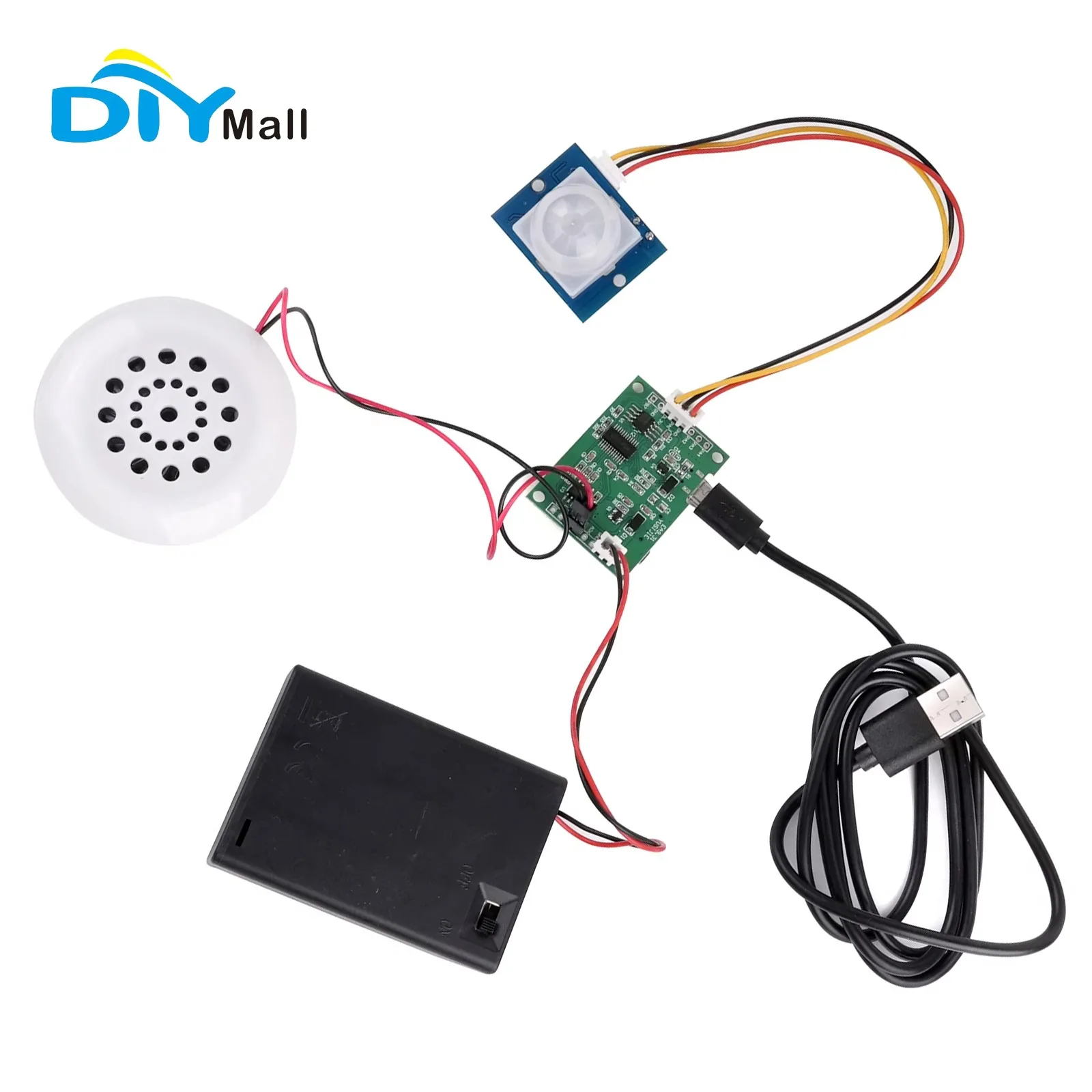 Audio Music App - DIYmall PIRモーションセンサー搭載MP3音楽プレーヤー、音声録音＆USB/TFカードダウンロード機能付き