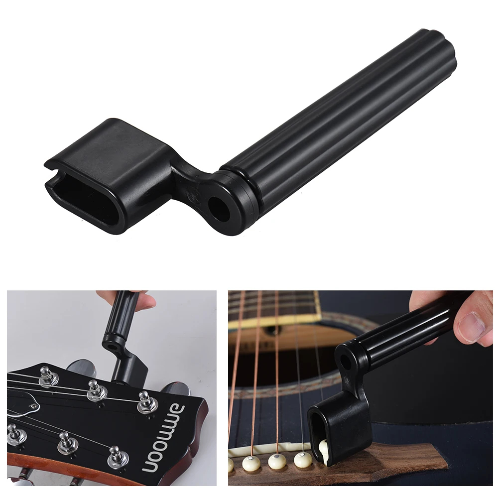 Guitar Slide Tube - プラスチックアコースティックエレキギターベース弦ペグワインダーブリッジピンプラーギター修理メンテナンスツール弦楽器製作者ツール