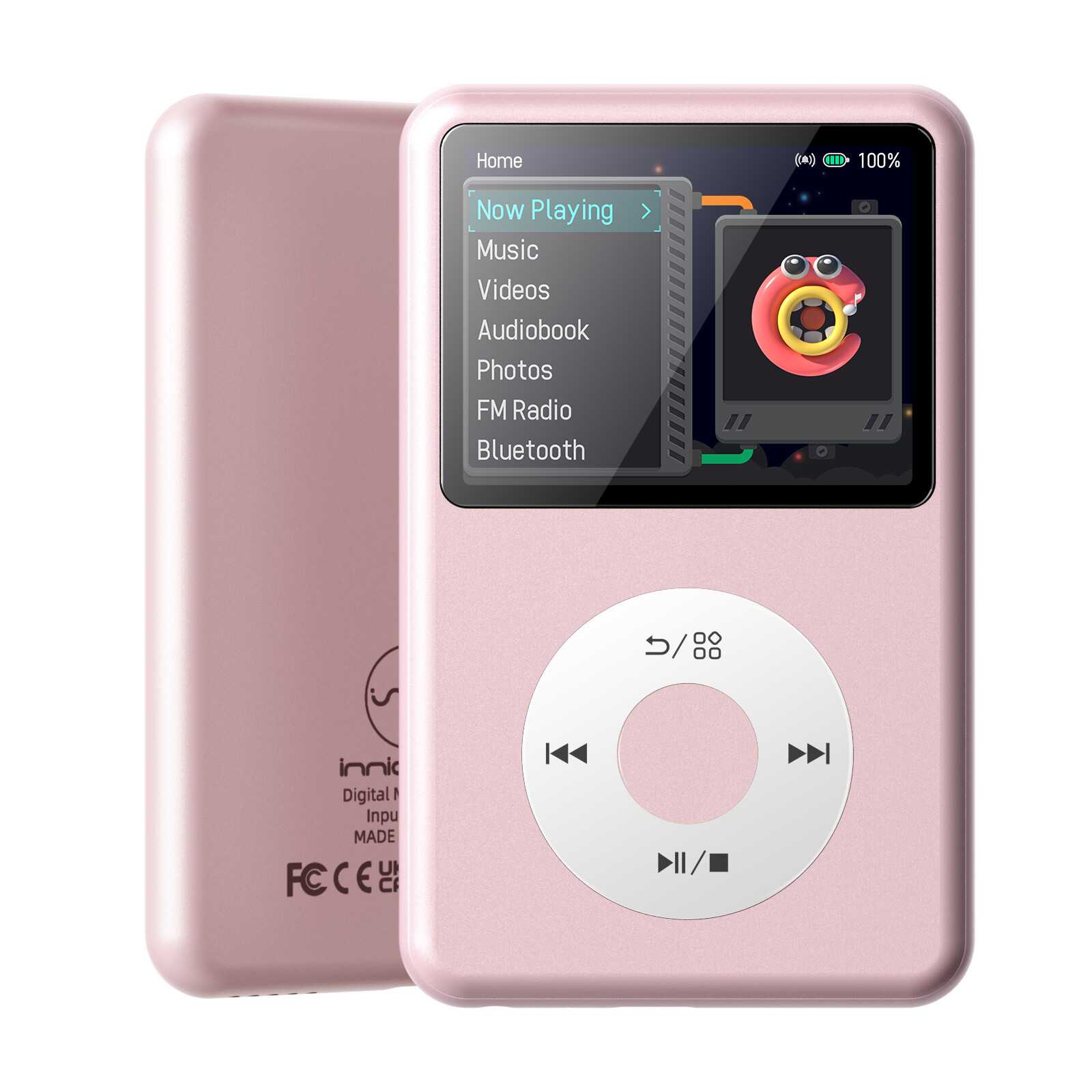Audio Music Kids - Bluetooth 付き MP3 音楽プレーヤー、ビデオ、ラジオ、デジタル電子オーディオ タッチ キー