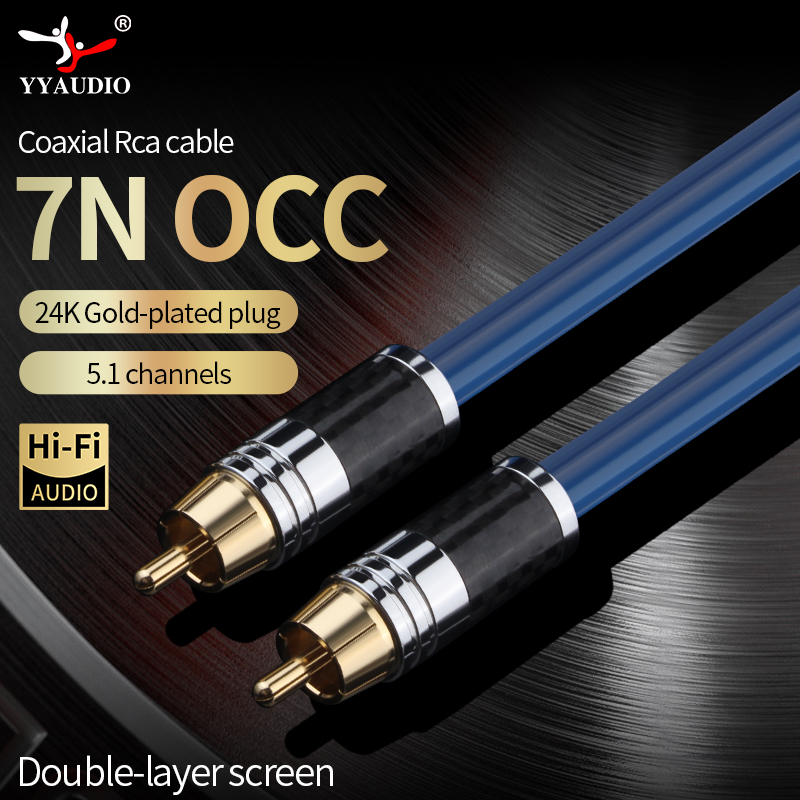 Audio Music Cd - 7N OCC RCA オーディオケーブル オス -