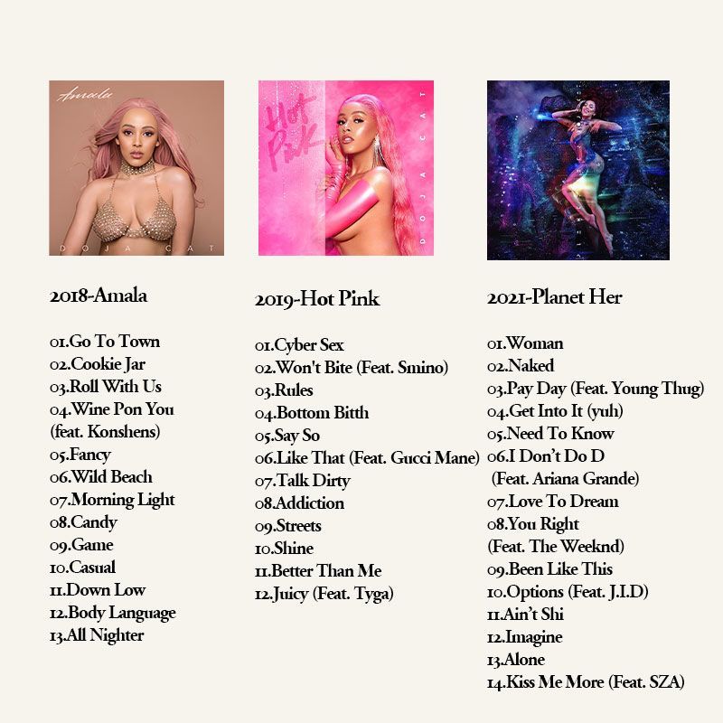 Doja Cat 6CD ミュージックアルバムコレクション、 - Audio Music Cd のレビューと価格