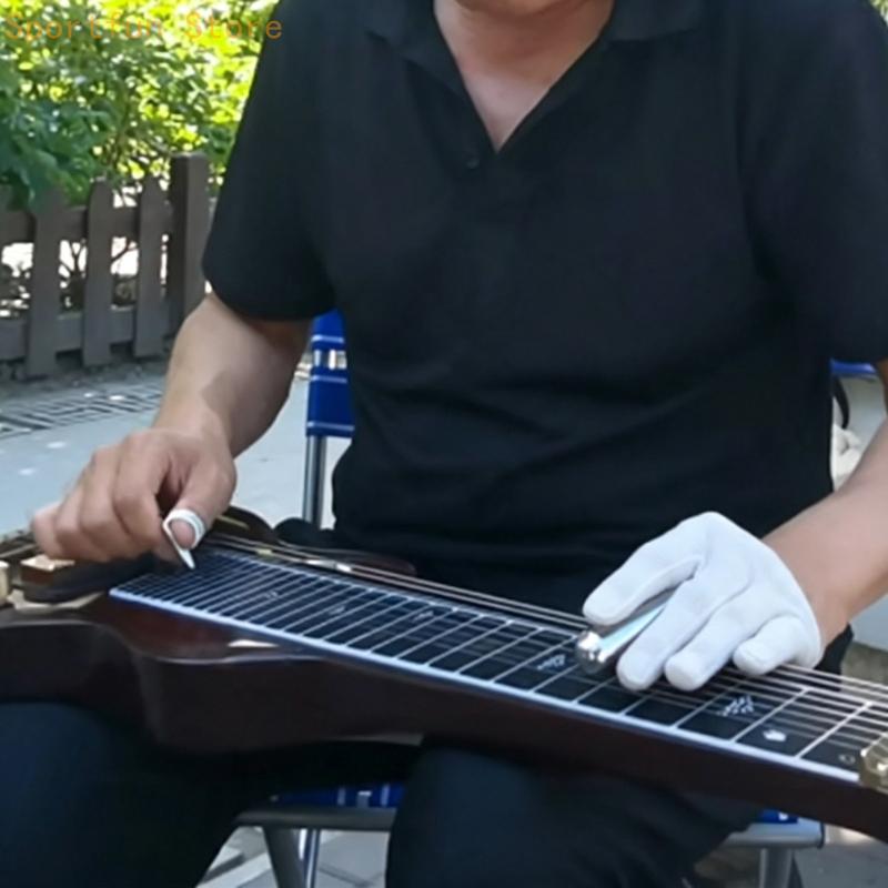 滑らかな接触とシルバートーンのギターフィンガースライドメタル - Guitar Slide Tube のレビューと価格