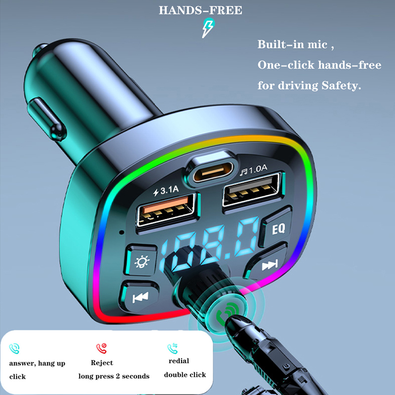 車の Bluetooth 5.0 FM トランスミッターワイ - Audio Music App のレビューと価格