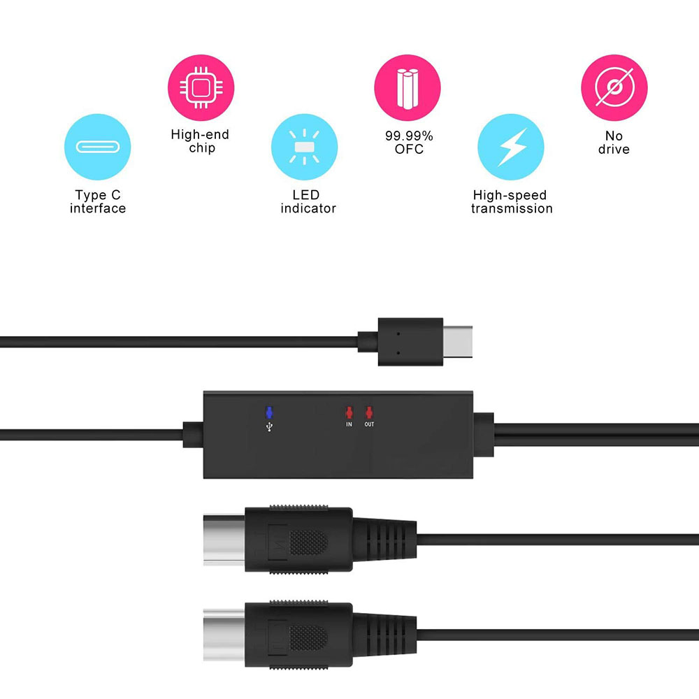 オンザゴー Midi ハブ Type-C - Midi 入出 - Audio Music Hub のレビューと価格