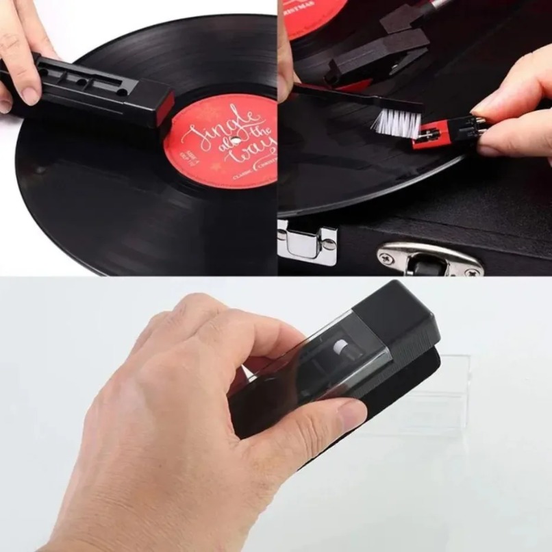 帯電防止ビニールレコードクリーナーブラシキット ダスト除去用 - Audio Music Cleaner のレビューと価格