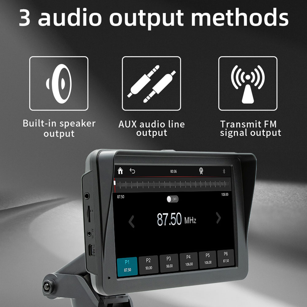 7インチユニバーサルタッチHDスクリーンカーマルチメディアプ - Audio Music Png のレビューと価格