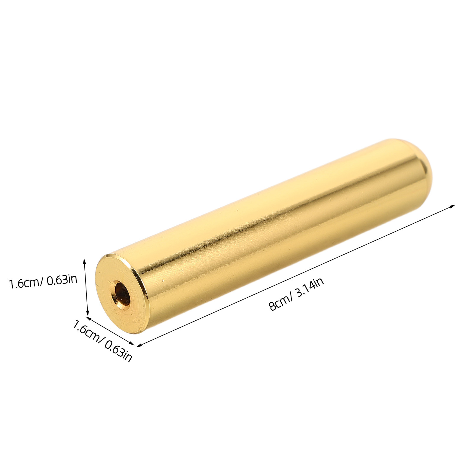 ソリッドスチール製ギタースライドトーンバー、ゴールド仕上げの - Guitar Slide Tube のレビューと価格