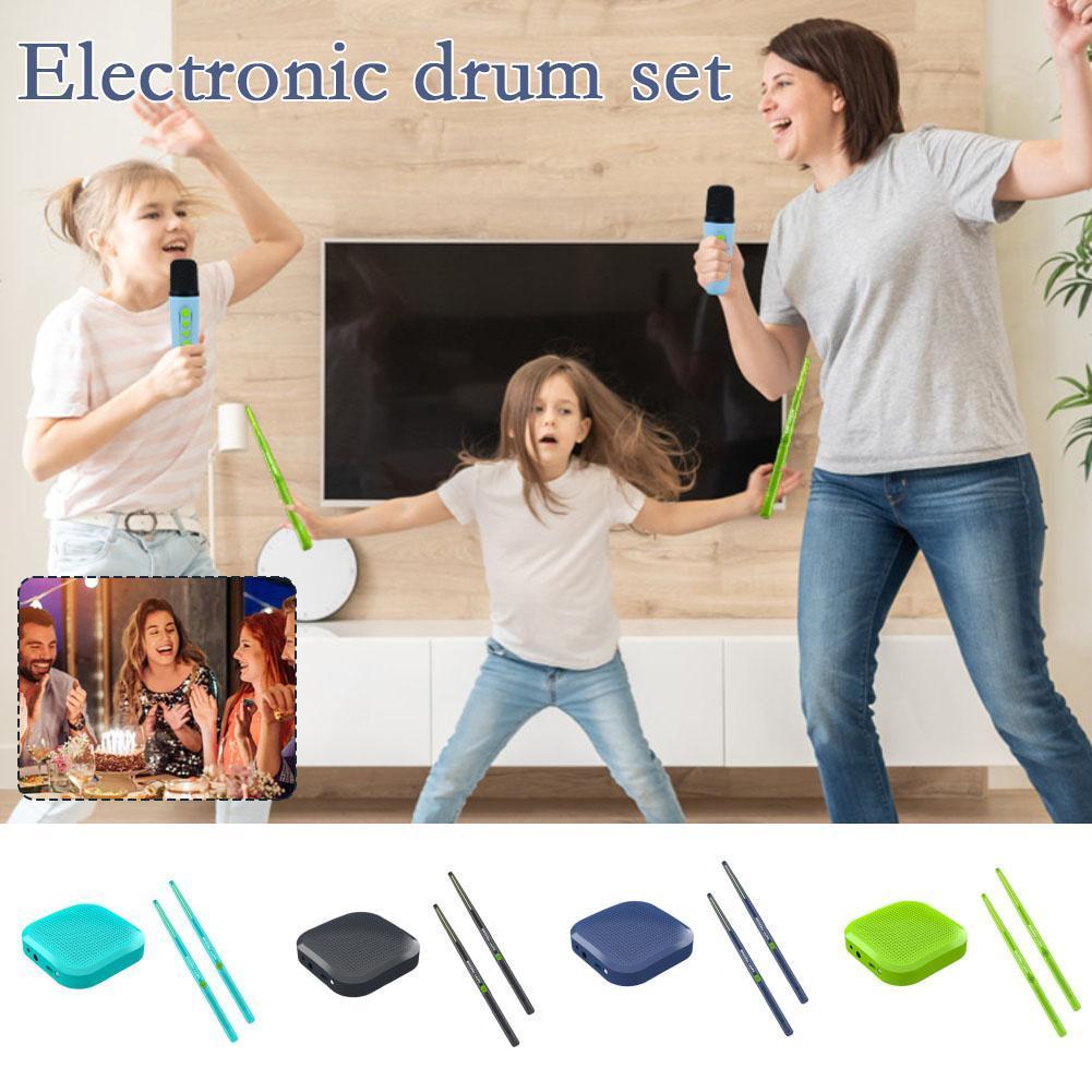 仮想電子ドラムセットキット キックペダル付き Bluetoo - Audio Music Kids のレビューと価格