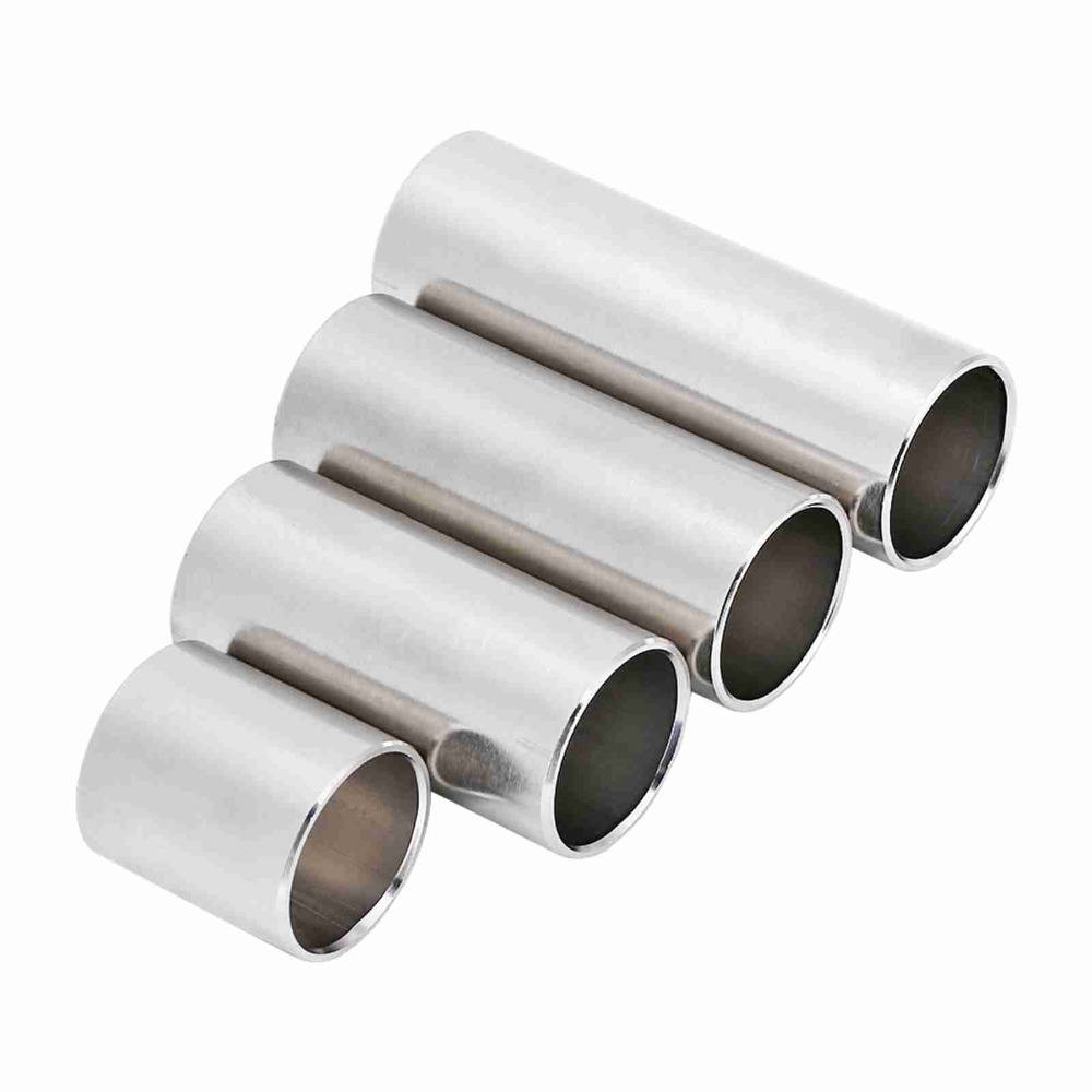 4個入りステンレススチールギタースライド ​ 銀 ​ シリン - Guitar Slide Tube のレビューと価格