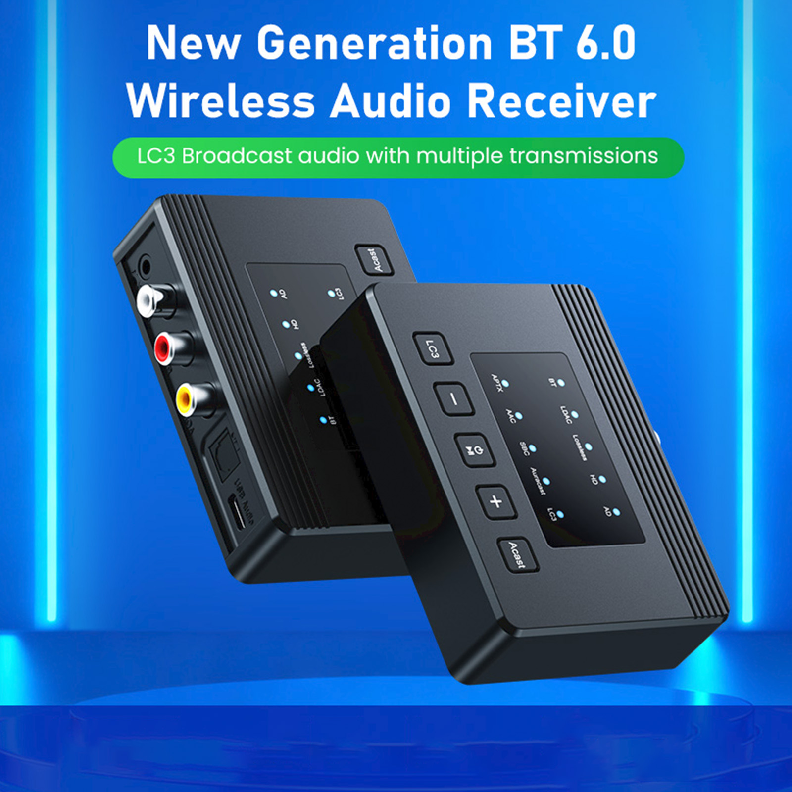 Bluetooth6.0 オーディオレシーバー LDAC A - Audio Hd Music のレビューと価格