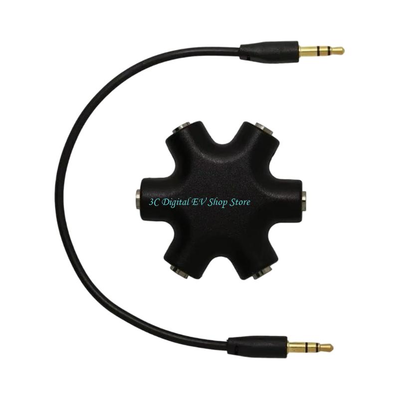 E74D 6 in 1 ステレオ音楽ハブ、金メッキコネクタ付 - Audio Music Distribution のレビューと価格