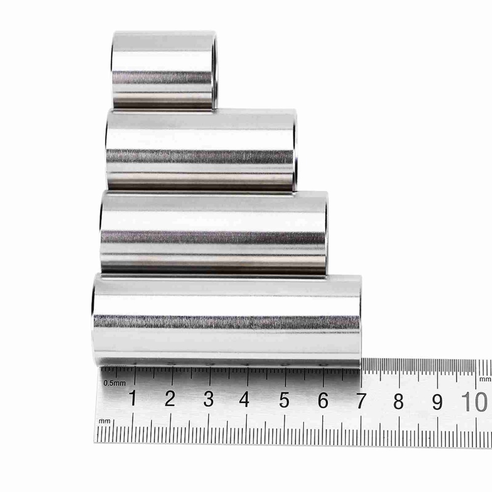 4個のステンレススチールギタースライド ​ 1.1/2/2. - Guitar Slide Tube のレビューと価格