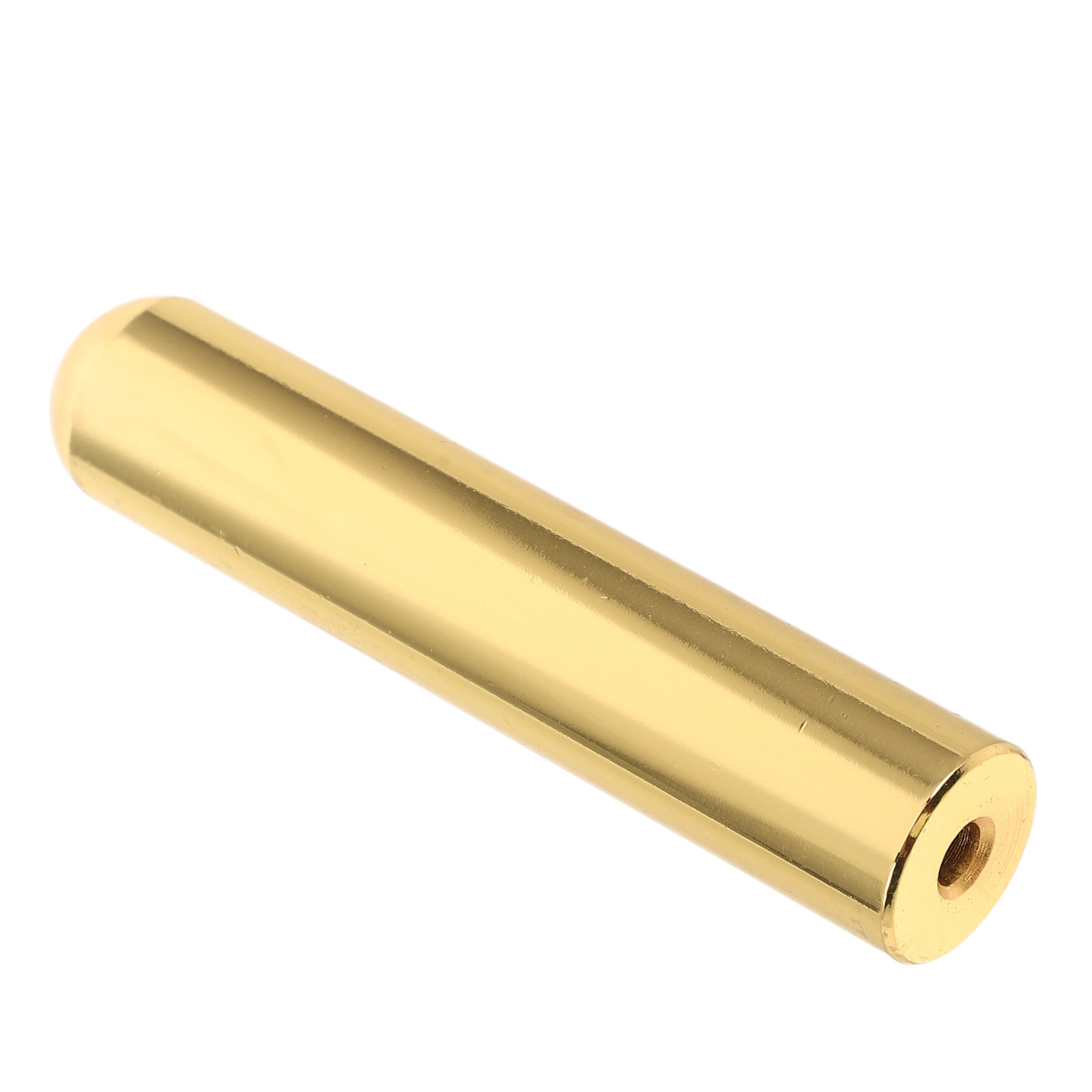 中型ソリッドスチール製ギタースライド、ゴールド仕上げの円筒形 - Guitar Slide Tube のレビューと価格