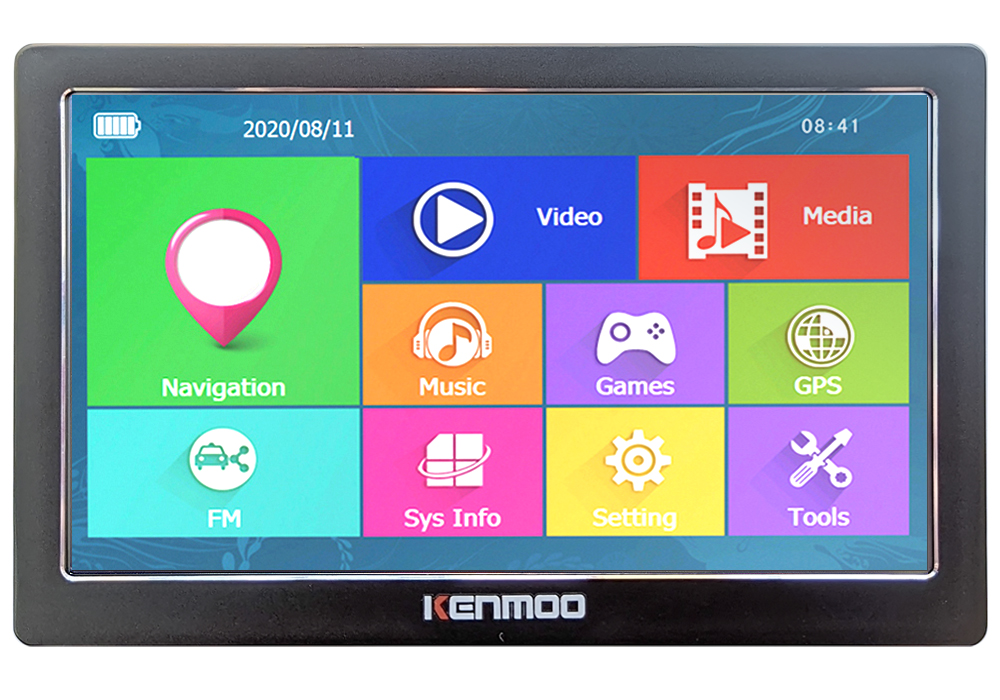 7インチHD GPSポータブルナビゲーション、512MB R - Audio Music App のレビューと価格