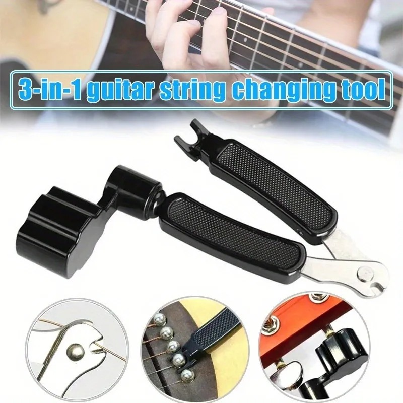 ギター3-in-1弦クリッパー、弦巻き器、ネイルプラー、ギタ - Guitar Slide Tube のレビューと価格