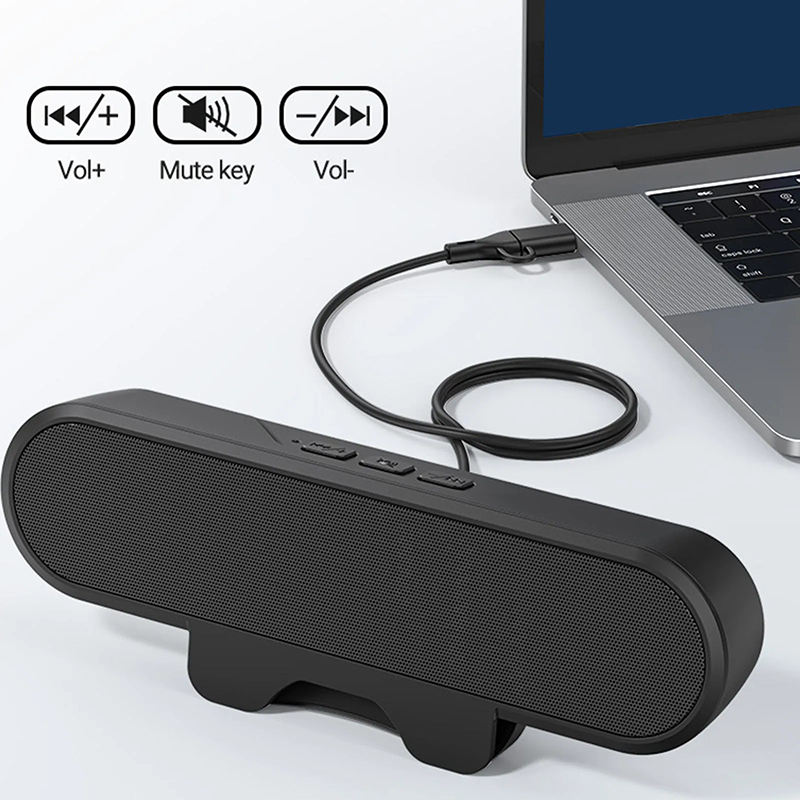 ミニサウンドバースピーカークリップポータブルUSB有線コンピ - Audio Music Center のレビューと価格