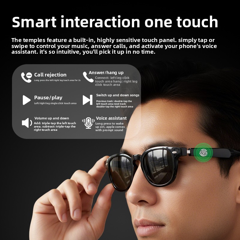 H06スマートグラスAIリアルタイム翻訳機インタラクティブQ - Audio Music Recognition のレビューと価格