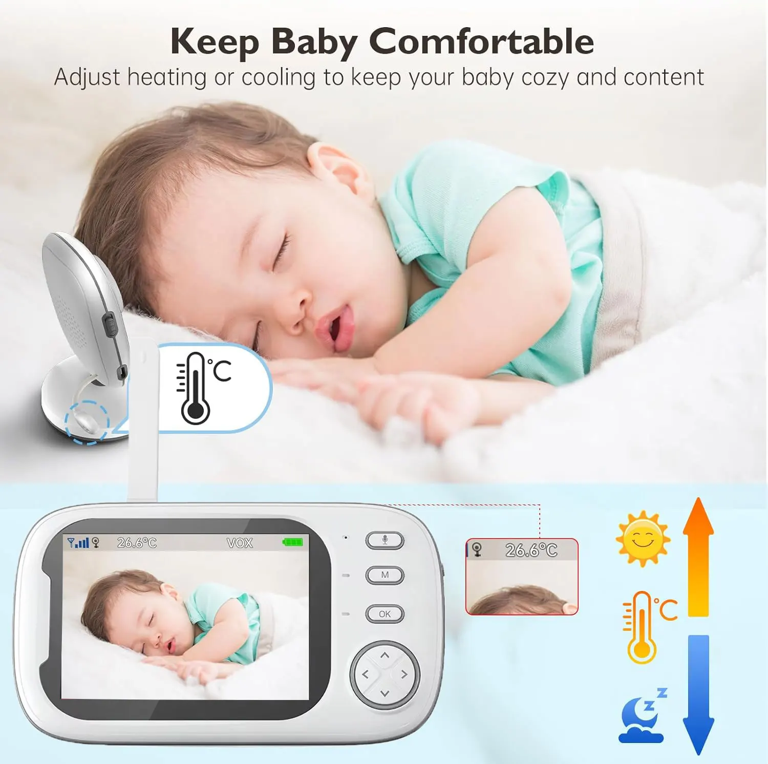 ビデオベビーモニター 2.4G マザーキッズ 双方向音声 ナ - Audio Music Kids のレビューと価格