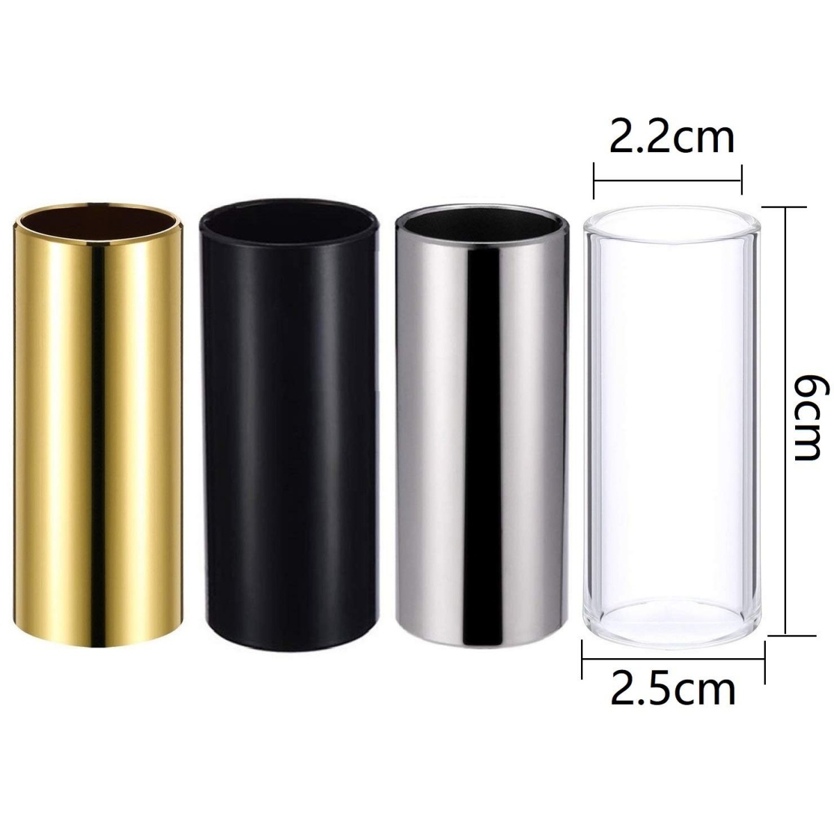 Miwayer ギタースライダー 60mm 高さ 4 個 ( - Guitar Slide Tube のレビューと価格